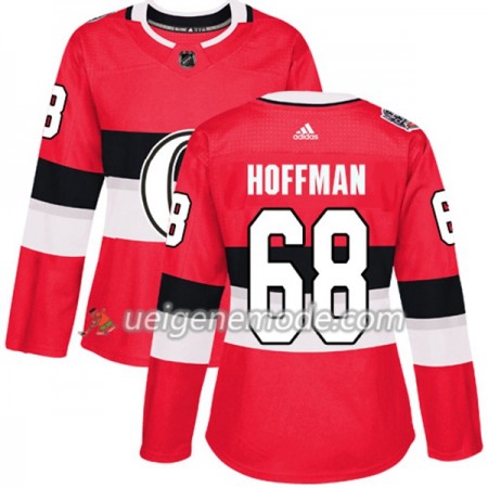 Dame Eishockey Ottawa Senators Trikot Mike Hoffman 68 Adidas 2017-2018 Red 2017 100 Classic Authentic